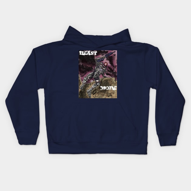 Beast Mode! Kids Hoodie by Rudeman